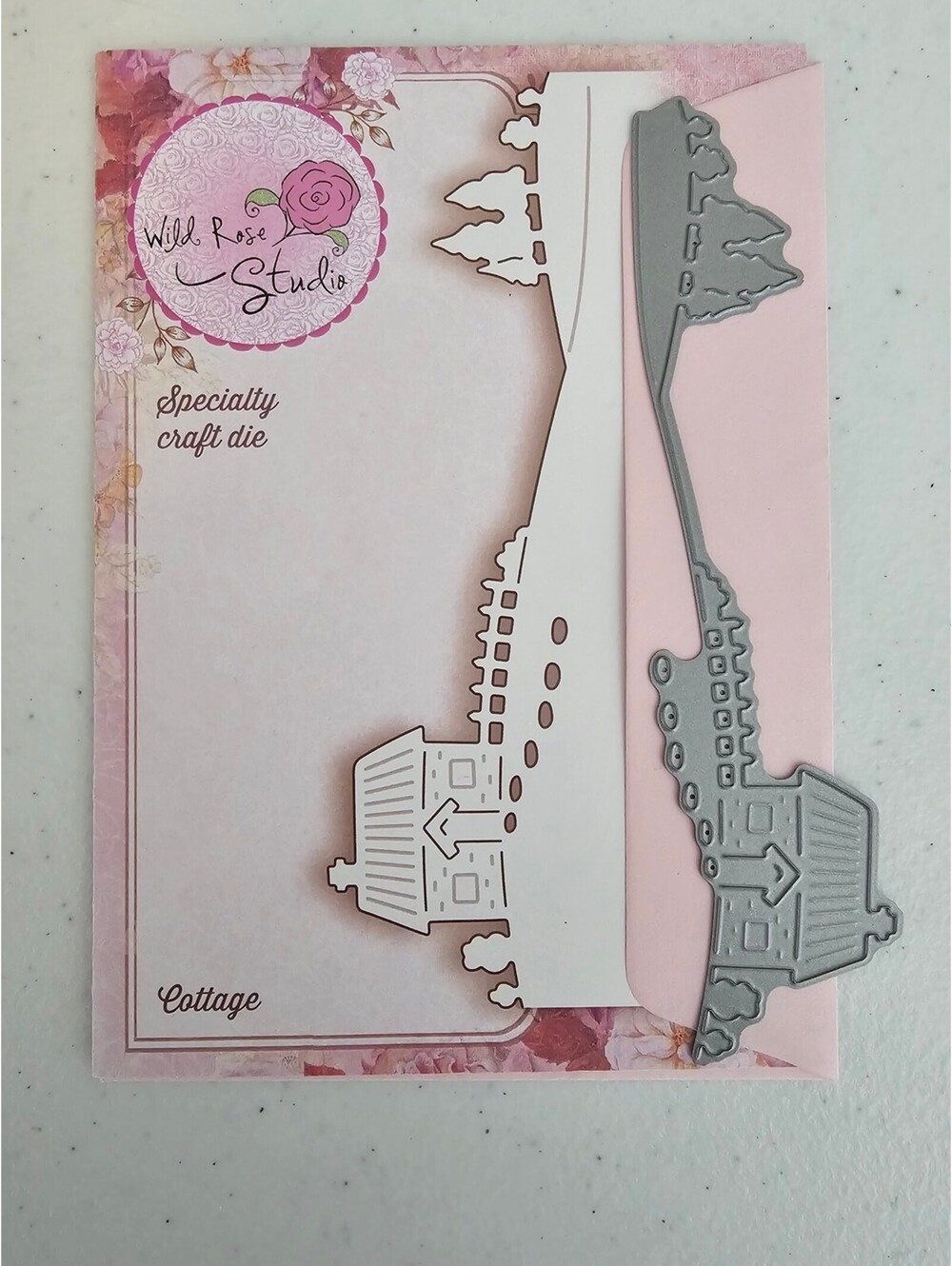 Wild Rose Studio Specialty Steel Craft Die Cottage Scene
